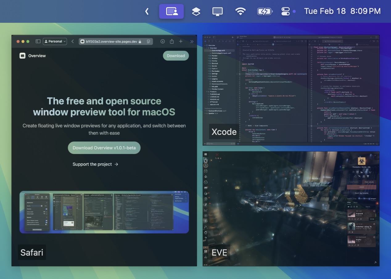 Overview Interface Demo